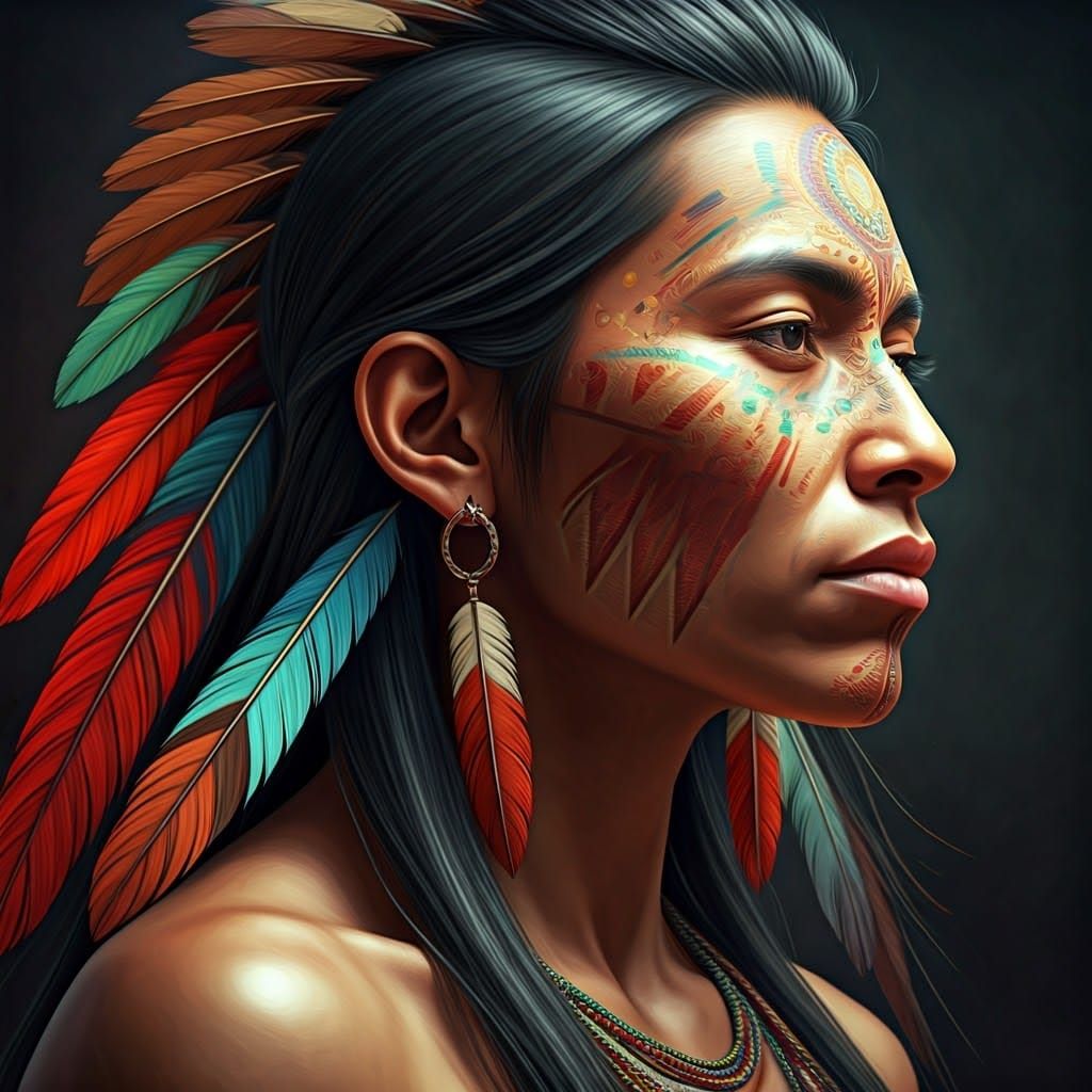 Vibrant Indigenous Peoples Day Splash Art