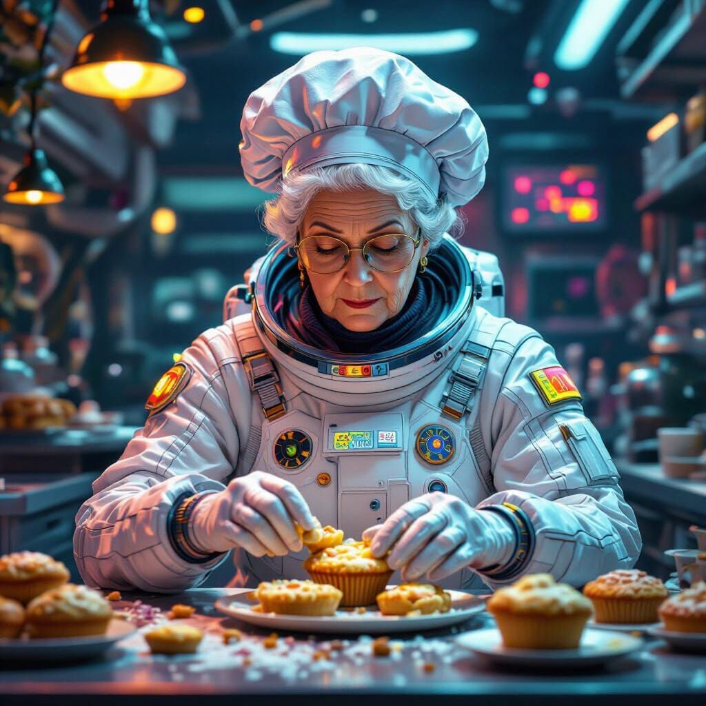 Hyperrealistic Pastry Chef Crafts Alien Muffins