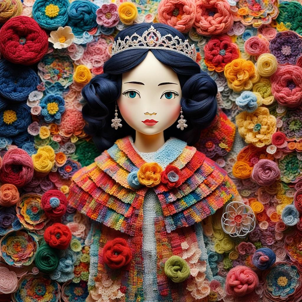 Recycled Paper Princess: A Naive Art Masterpiece