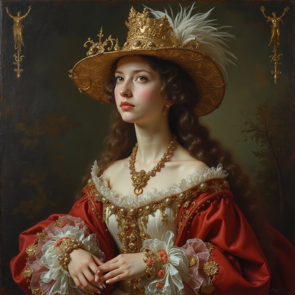 Baroque Composition with Ornate Details