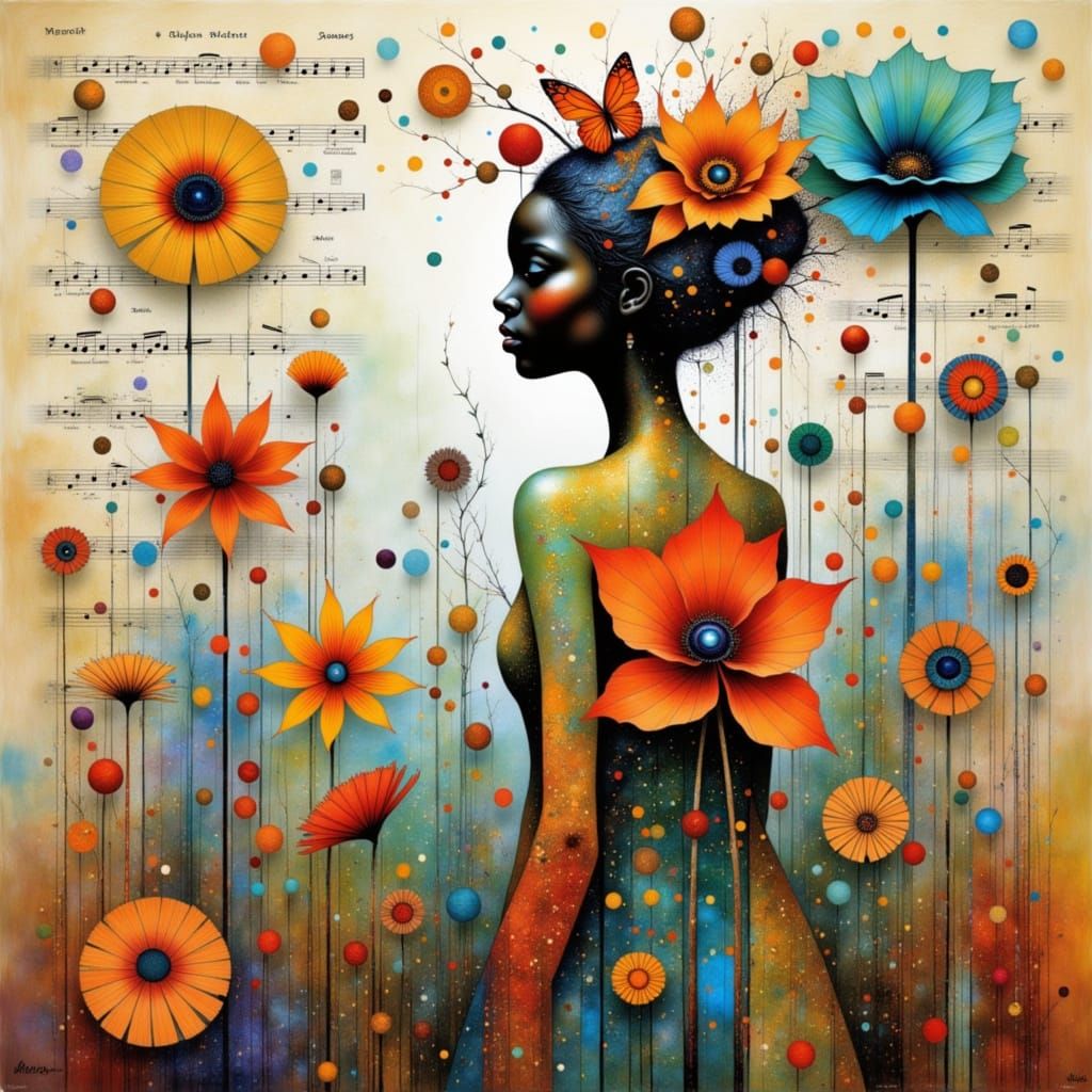 <lora:Gold and pink:1.0> <lora:Liquid Ink Flux:1.0> Orange, ...