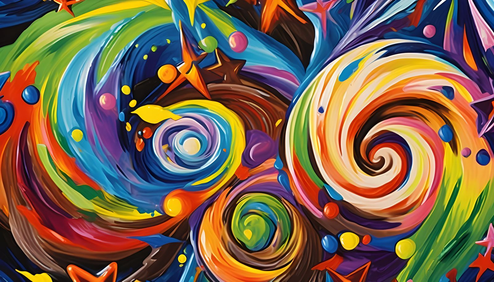 Vortex Maelstroms of Paint and Plasma with Starbursts