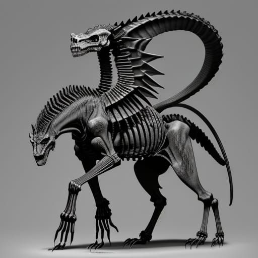 Ossified Remnant: Skeletal Chimera Guardian