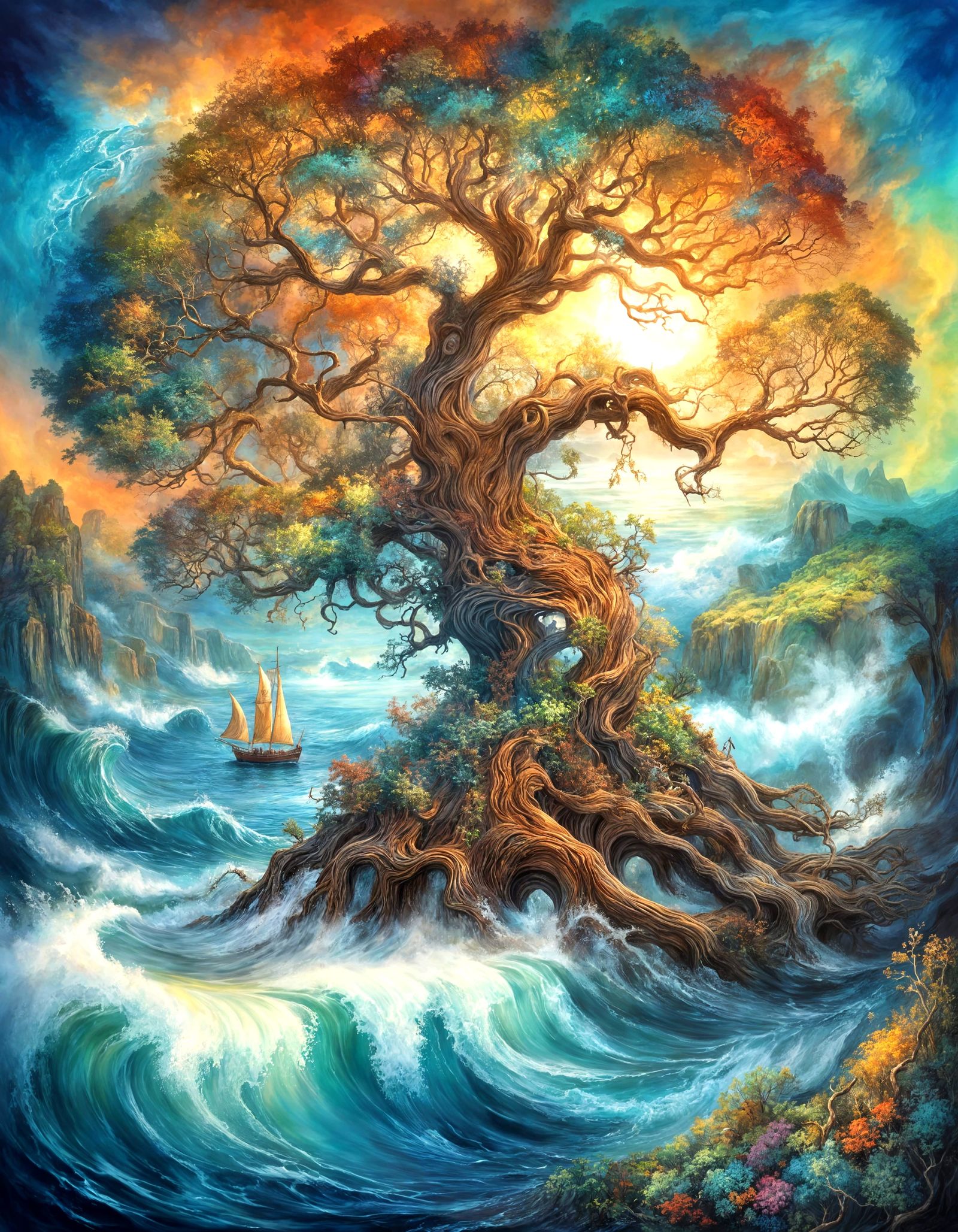 Twisted Tree Majesty at Sunset