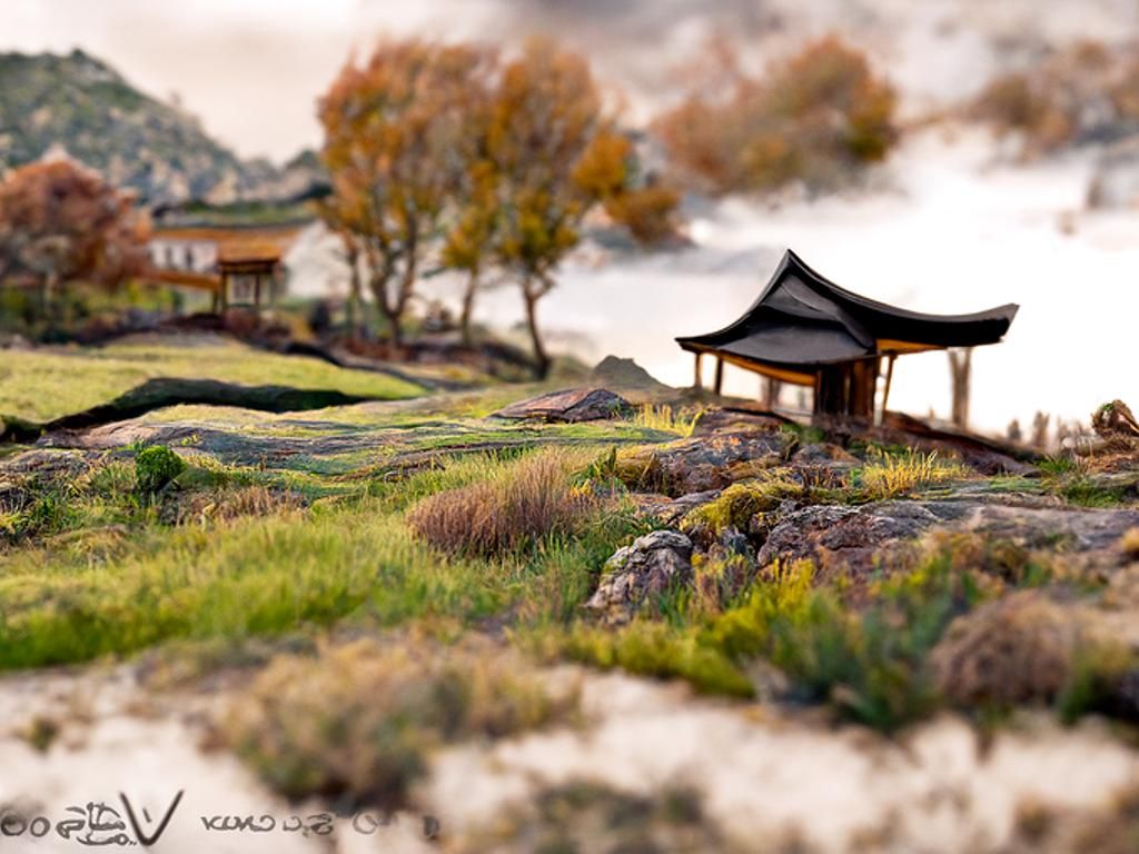 Shin Hanga Landscape Vista in 3D