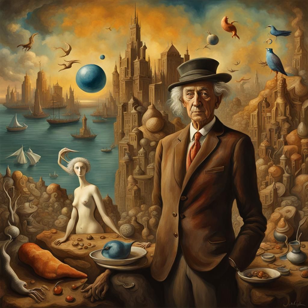 Surreal Dreamscape in Dark Fantasy Style