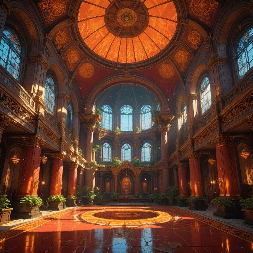 Spectacular Grand Audience Hall Concept Art