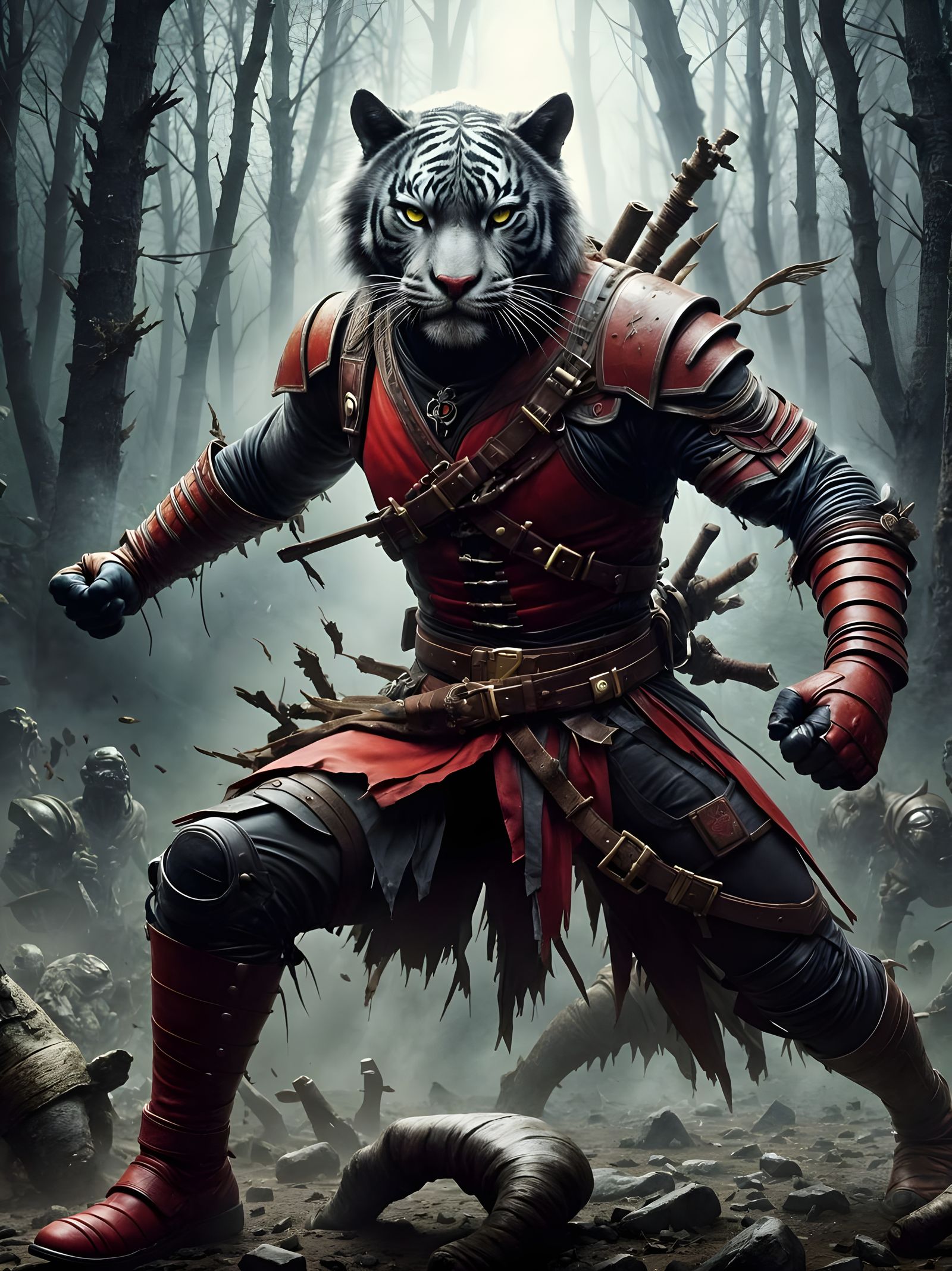 Epic Warrior of the Golden Tiger