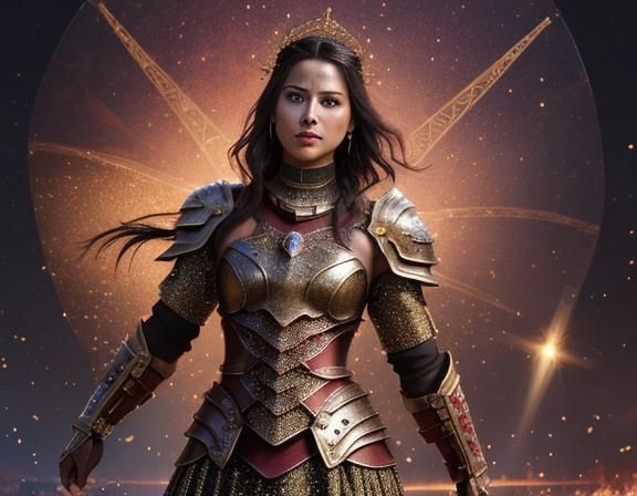 AI Interpretation of Random Words: Gladiator and Glitter