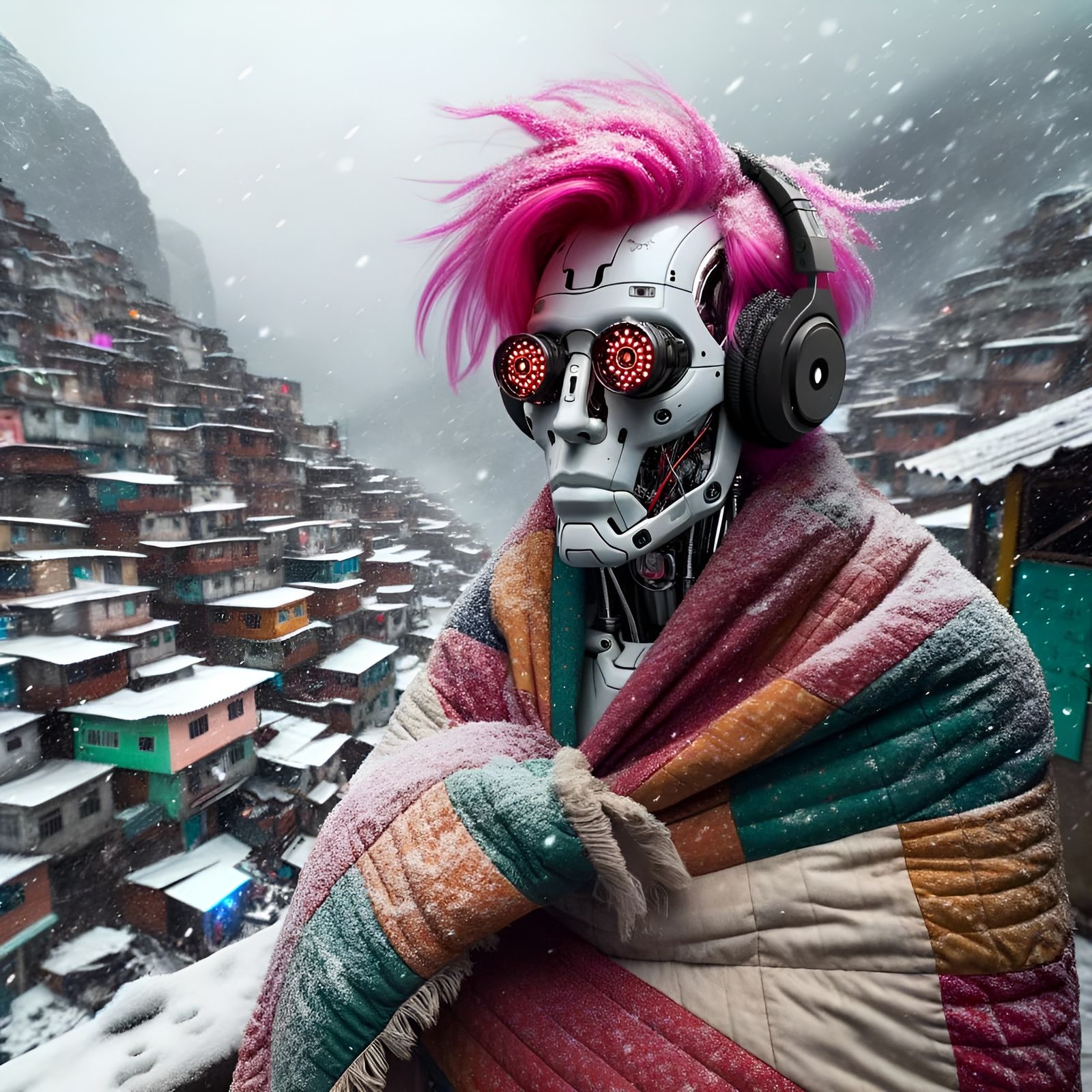 Abstract AI Image Based on Simple Prompt