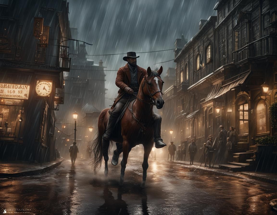 Arthur Morgan Rides in Saint-Denis