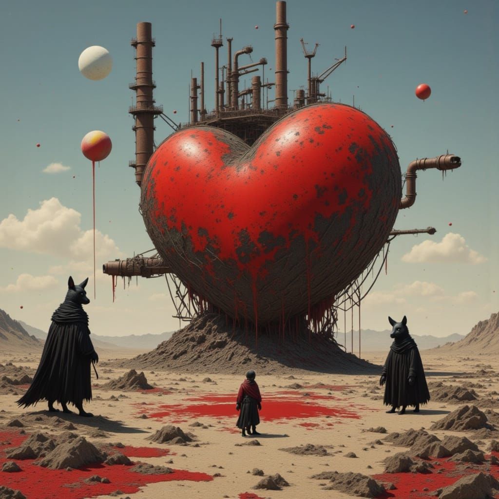 Abandoned Loveheart Factory in Wasteland