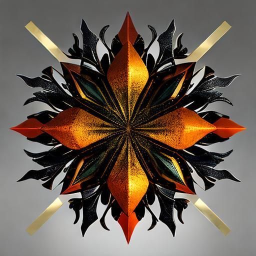 Abstract Iridescent Design with Volumetric Lighting