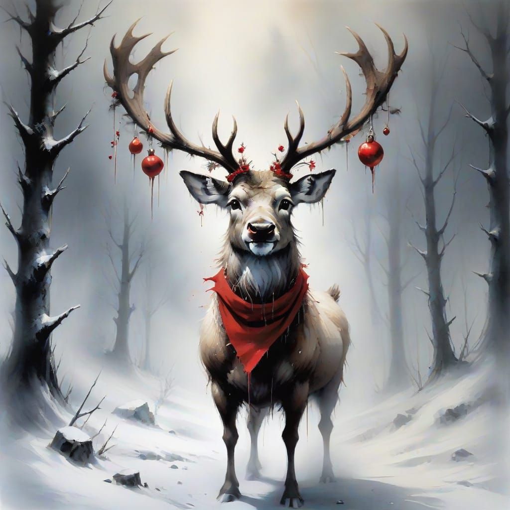 Rudolf the Red-Nosed Reindeer on Christmas Eve