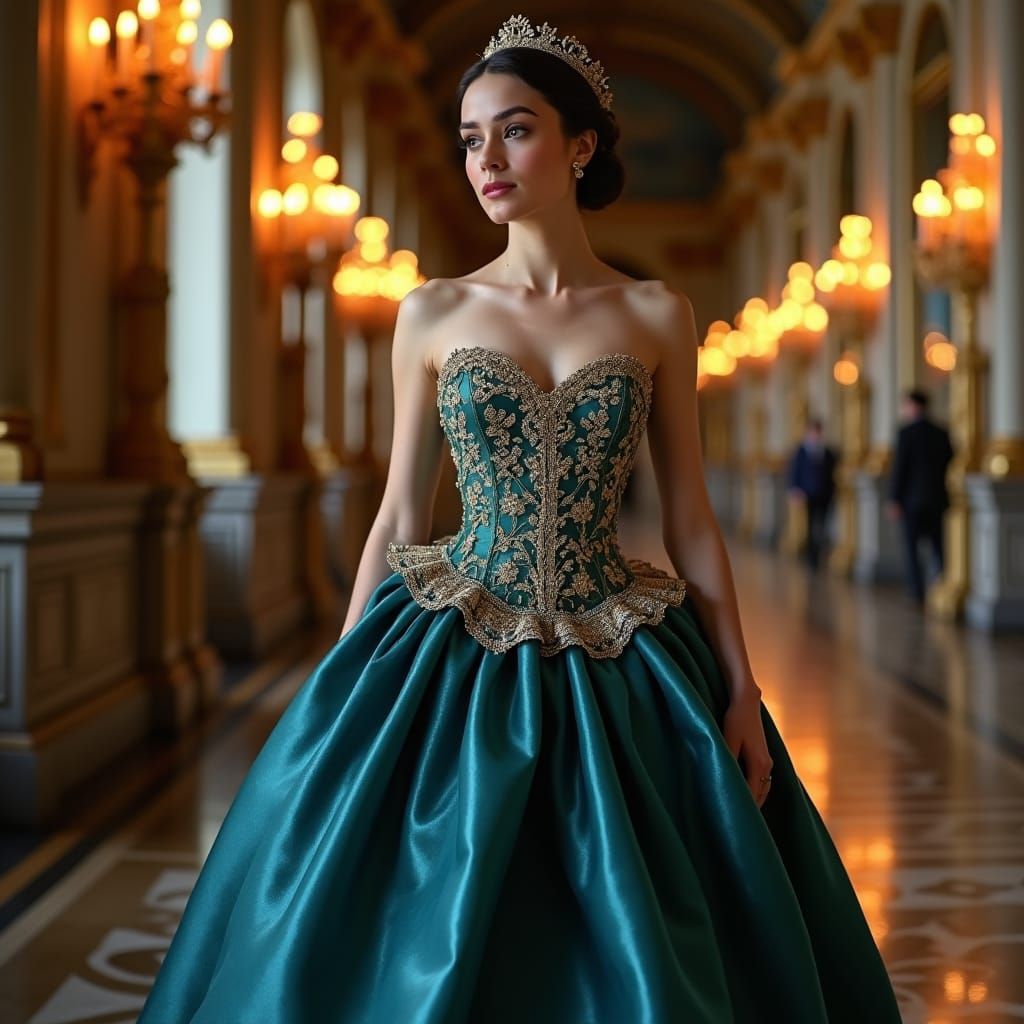 Baroque Gown at Versailles: A Royal Vision