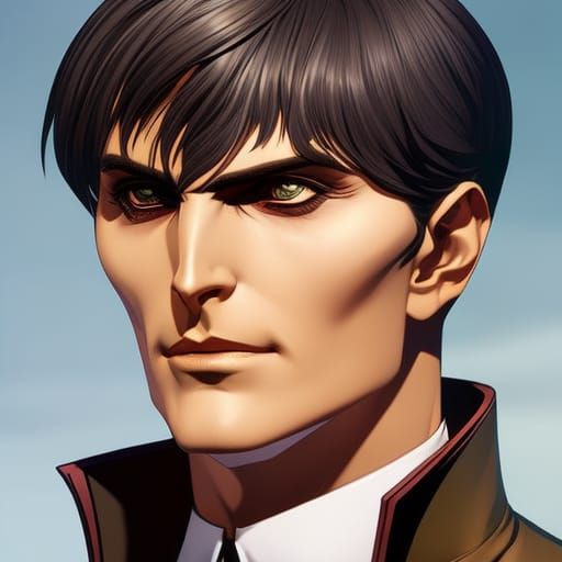 Barnabas Collins Portrait in Art Nouveau Style