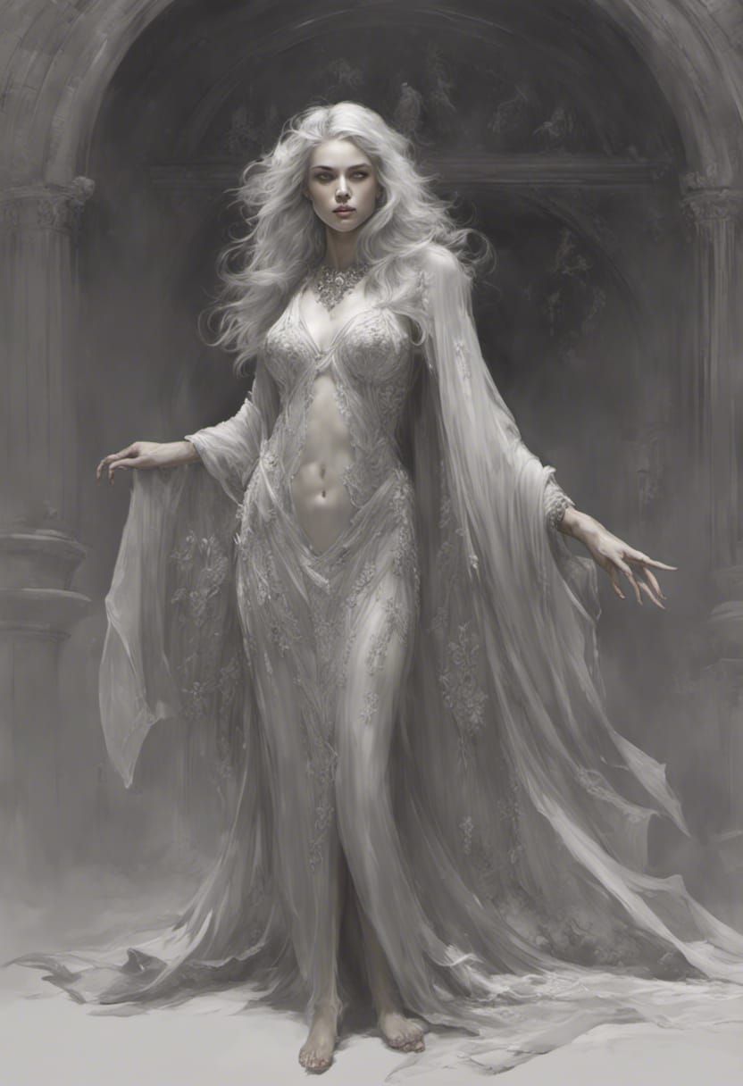 Ethereal Wraith in a Photorealistic Digital Painting