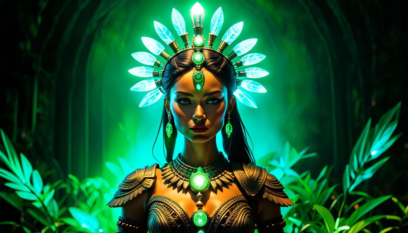 Mayan Queen Illuminated by Nuclear Light Bulb