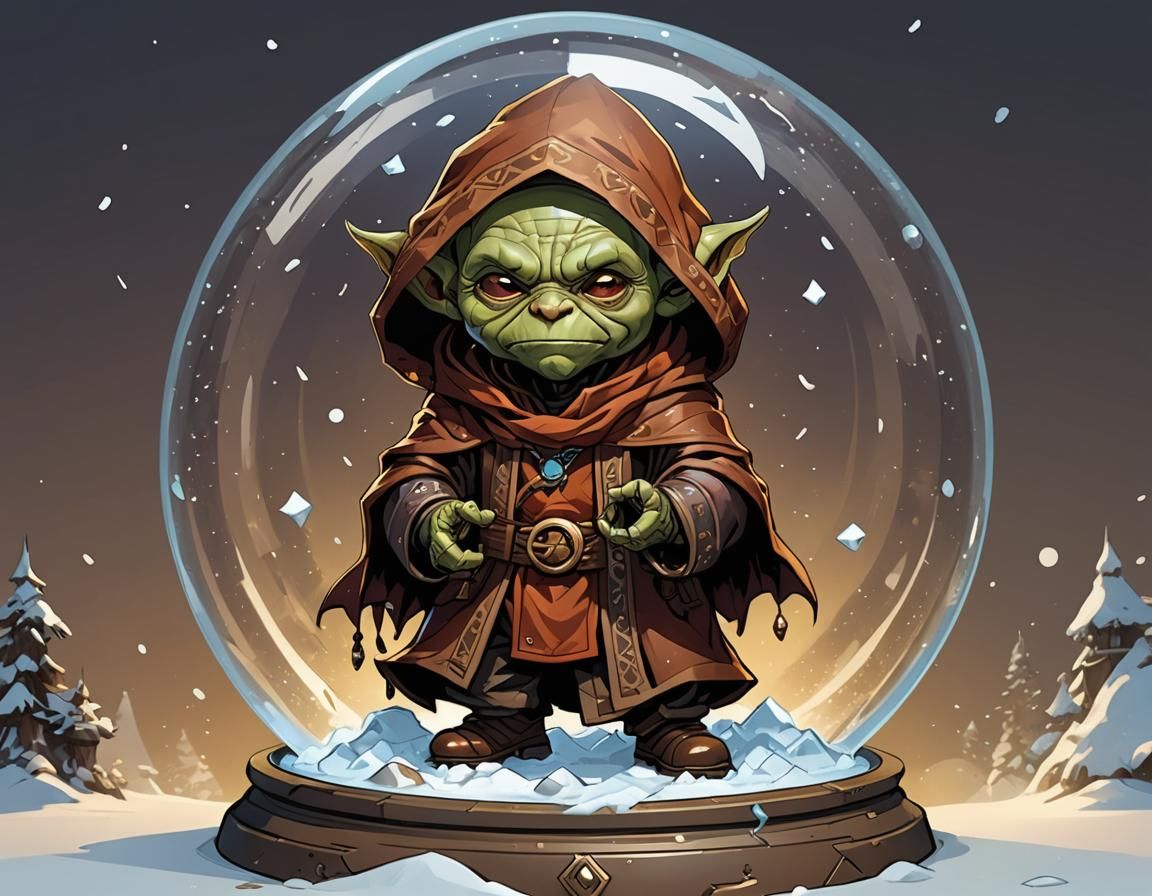 Goblin Snow Globe