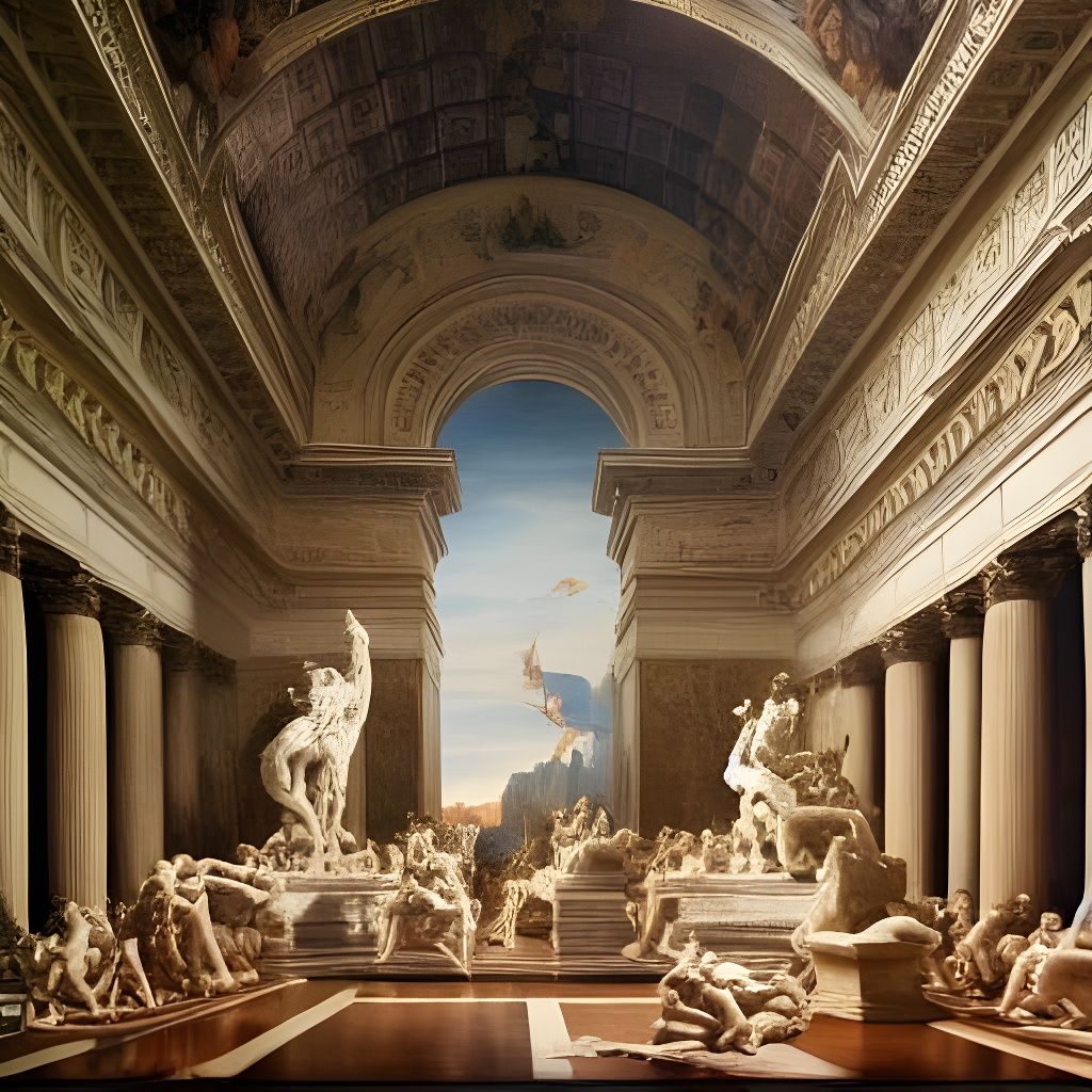 Renaissance Marble Statue Tower Masterpiece