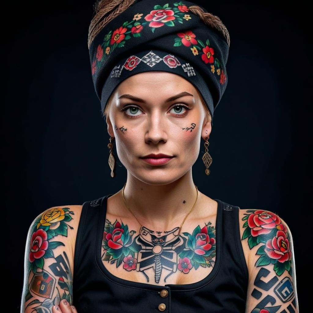 Modern Woman in Traditional Black Forest Costume