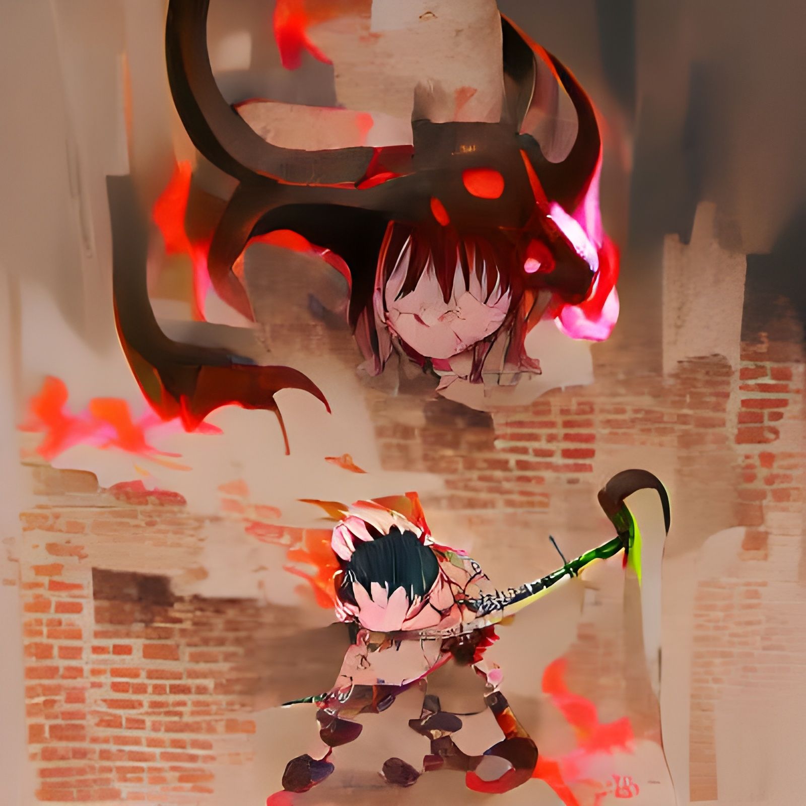 Demon Slayer Anime-Inspired AI Art