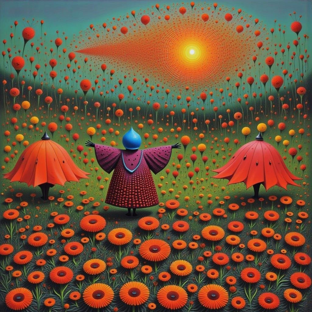 Eagle Lady Among Cactus People