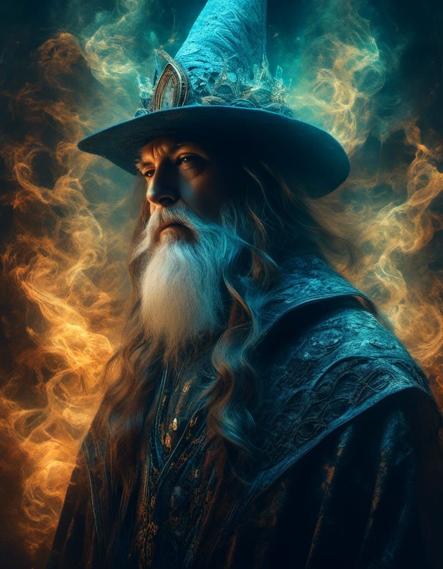 Mystical Wizard of the Underground: Hyperreal Surreal Portra...