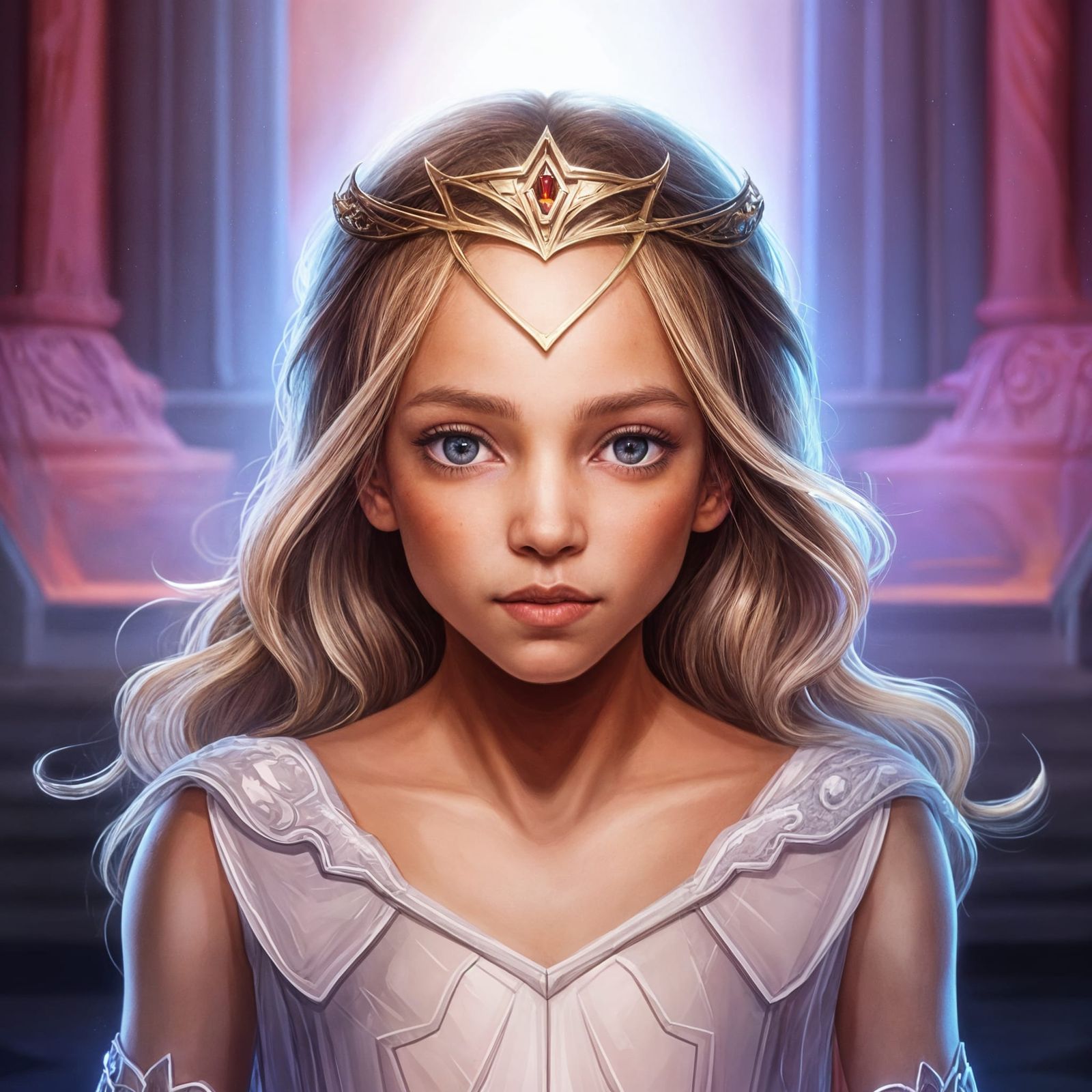 Galactic Empress Ascends to Throne in Vibrant, Hyperdetailed...