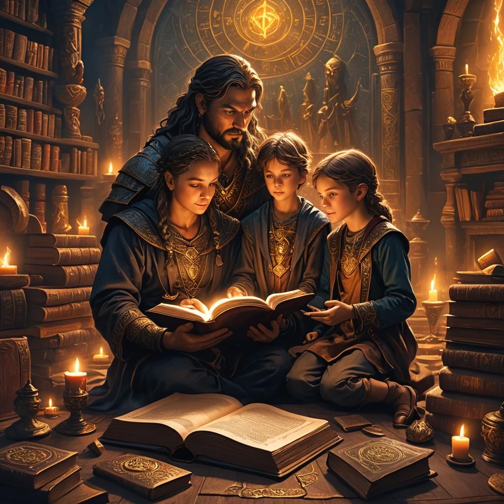 Demigod's Education: Power and Responsibility in Fantasy Art