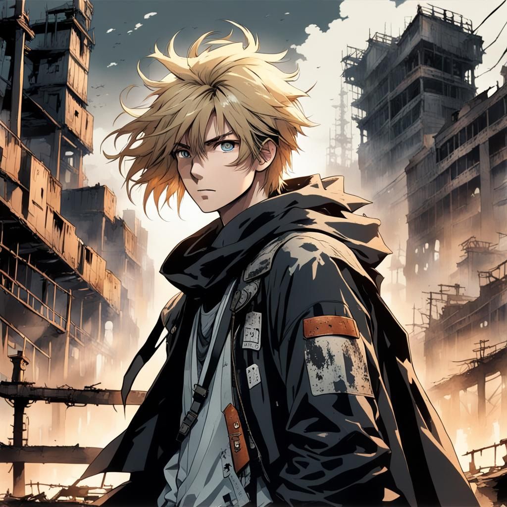 Post-Apocalyptic Determination in Japanese Comic Style