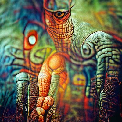 AI Generated Child's Drawing in Mixed Styles