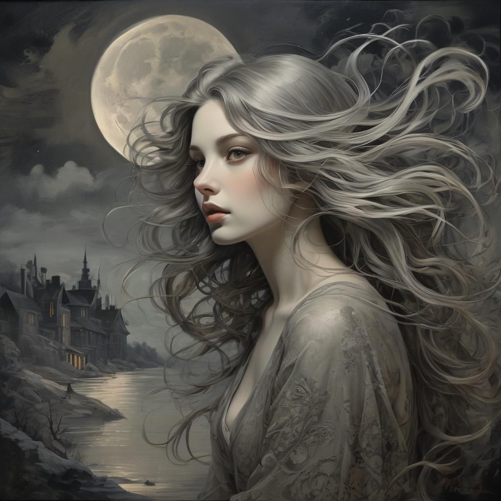 Monochrome Ghosts in Silvery Silent Film