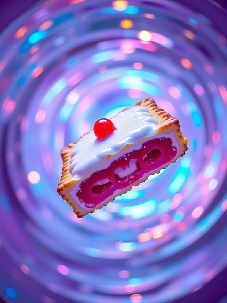 Surreal Pop Art Masterpiece: Neon Pop-Tart in Flux