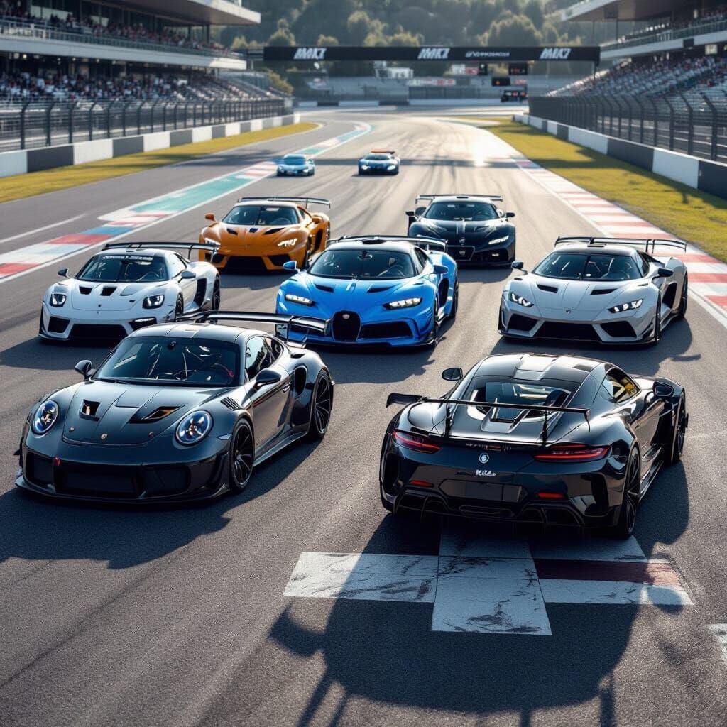 Hypercar Race Grid: Porsche, Bugatti, BMW, Jesko, G-Wagon