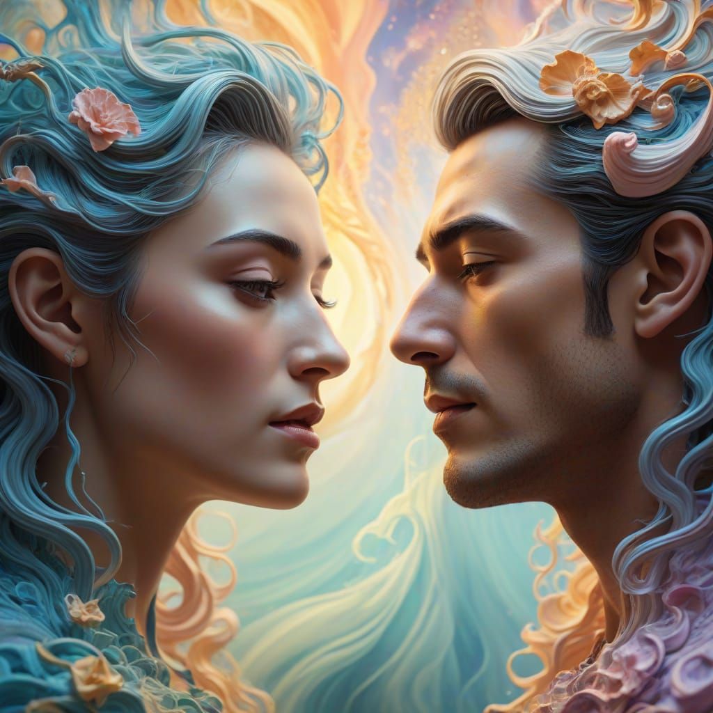 Ethereal Harmony and Discord in Fractal Art