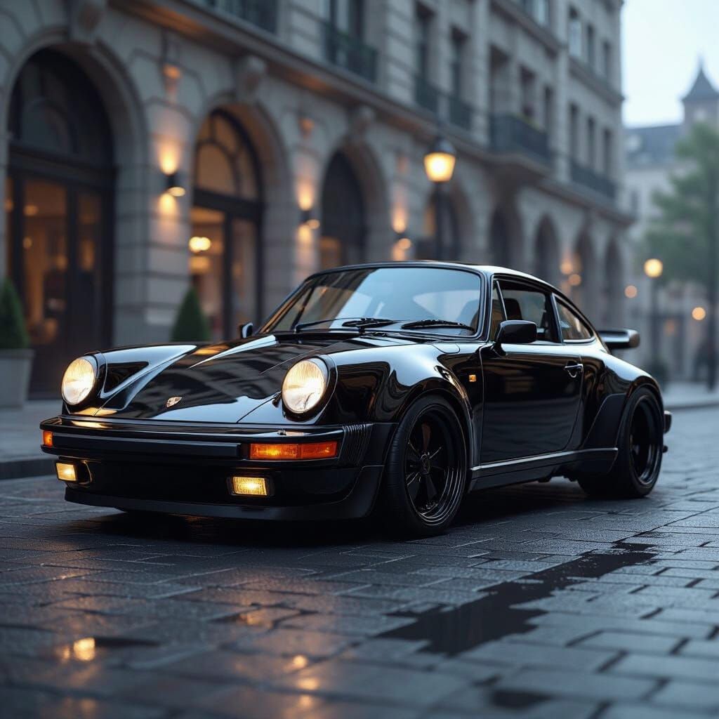 1987 Porsche 911 Slantnose Restomod in Black