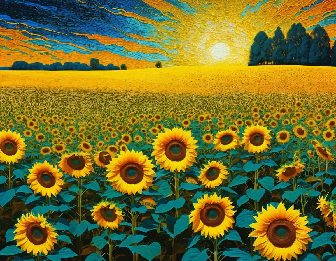 Ethereal Abstract Floral Art in Biopunk Style