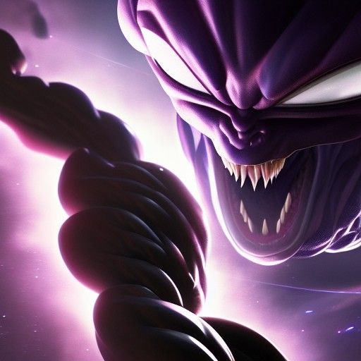 Frieza Venom Fusion: Hyperdetailed Biopunk Illustration