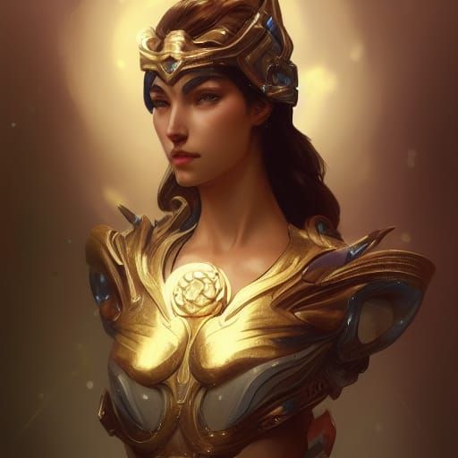 Artemis Portrait in Hyperdetailed Digital Art