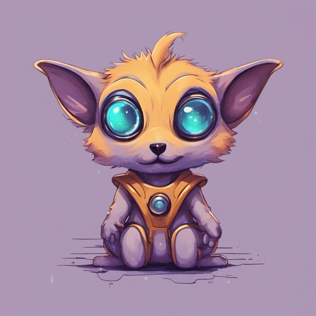 Cute Furry Alien with Psychic Powers