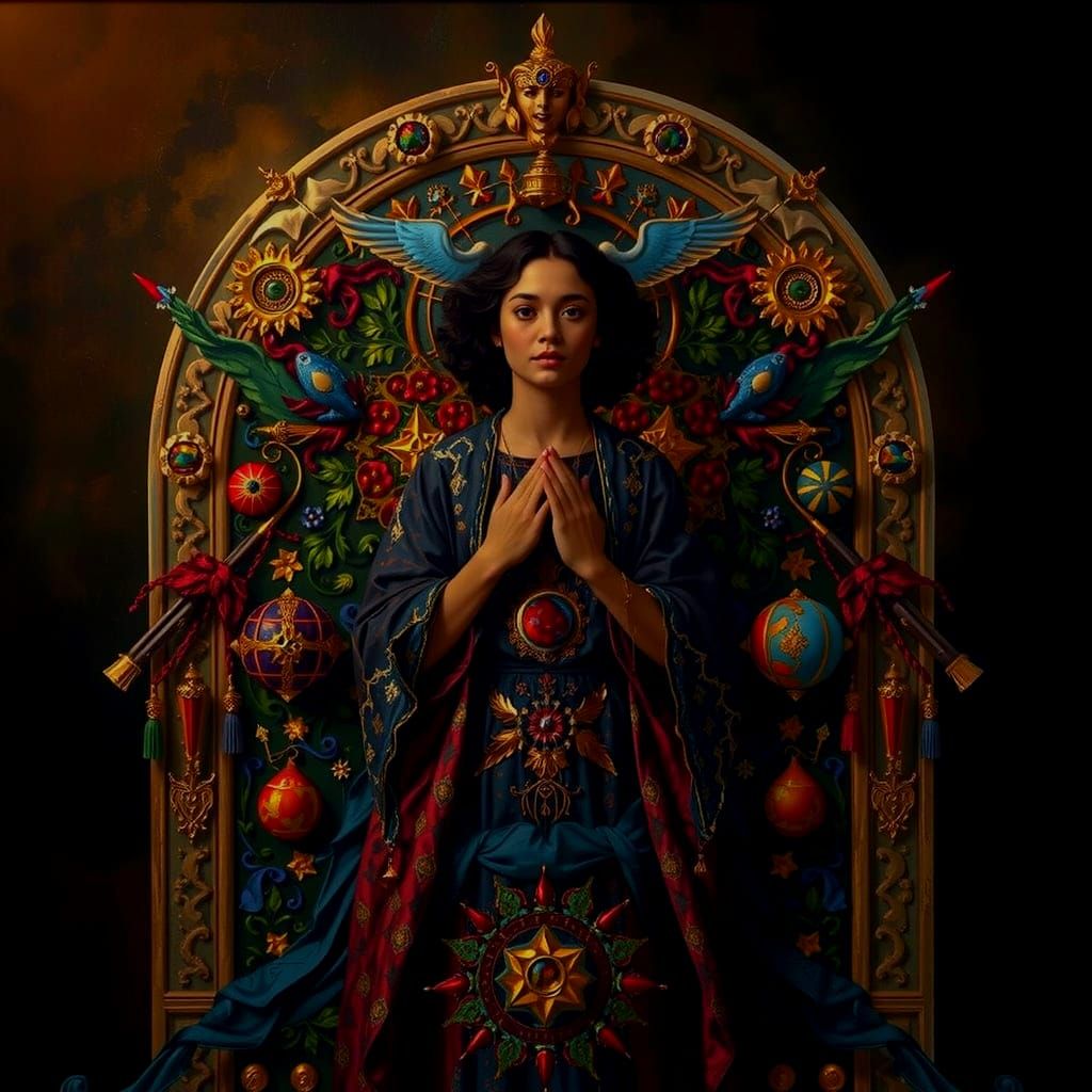 Masterpiece Painting of Beauty and Truth