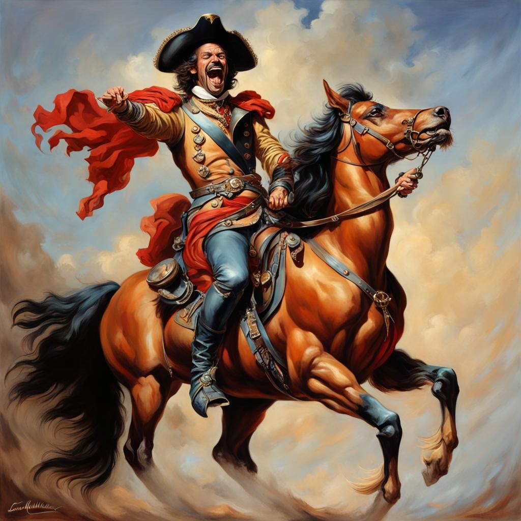 Laughing Cavalier in Fantasy Art Style