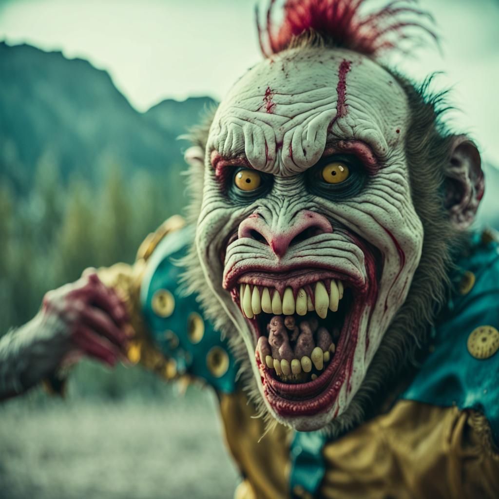 Cinematic Zombie Monkey Monster Clown Kung Fu Masters