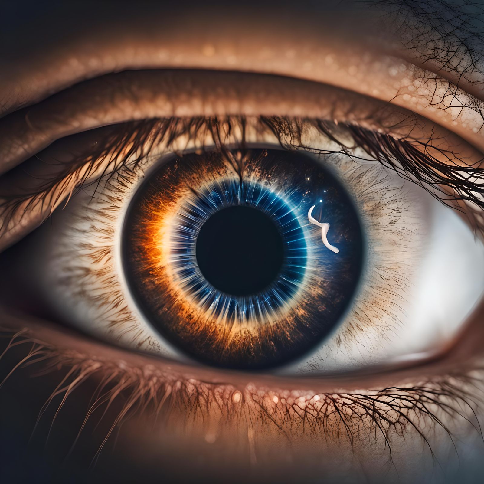 Human Eye Reveals Universe Inside Iris