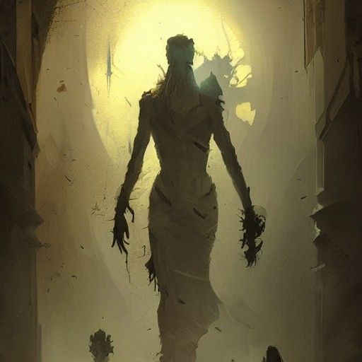 Sinister Master of Ghosts: Dark Fantasy Art