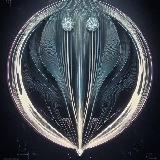 Art Deco Ad Poster for Electronic Music