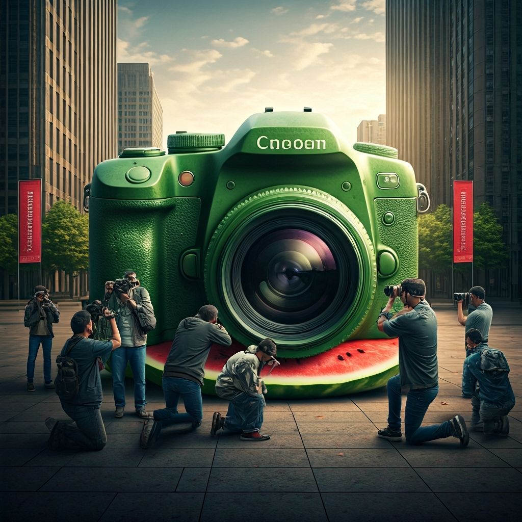 Giant Watermelon Camera Celebrates Photography Day