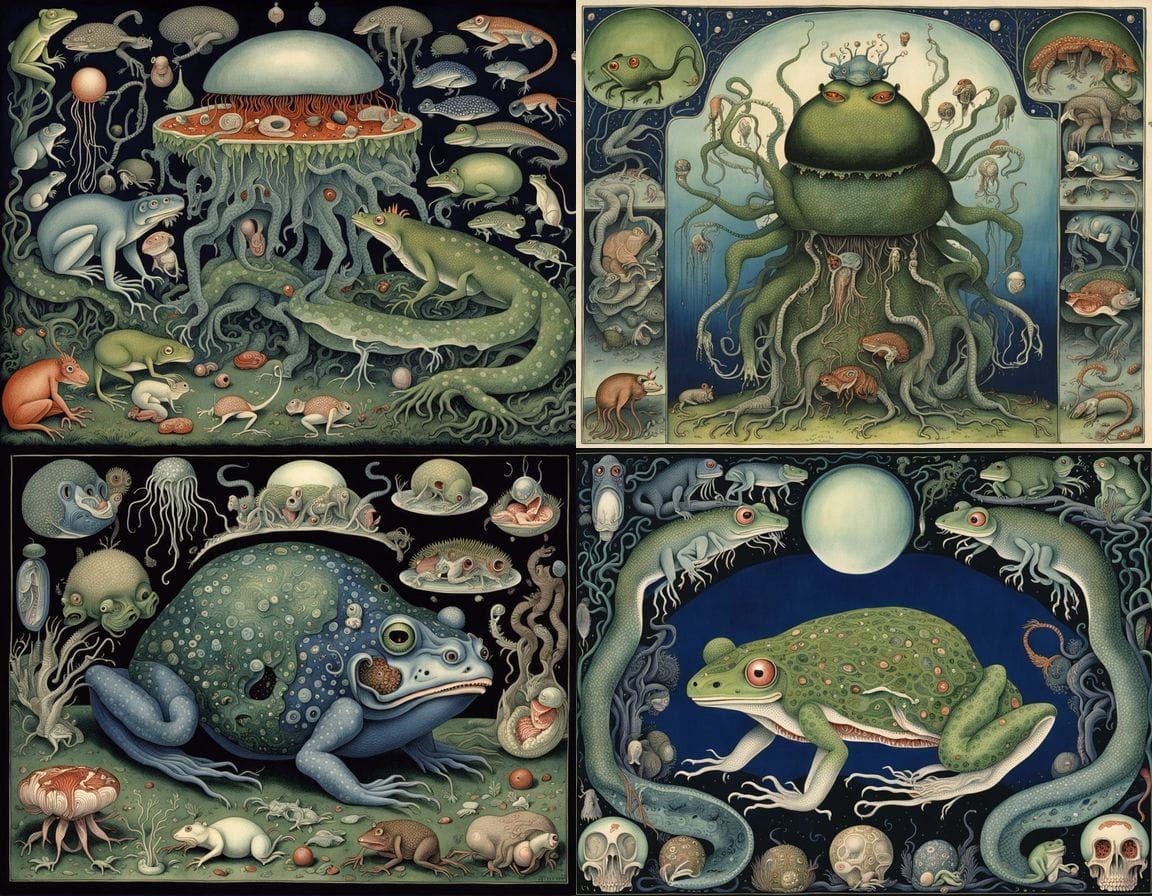 Surreal Marsupial Homunculus with Meaty Organs