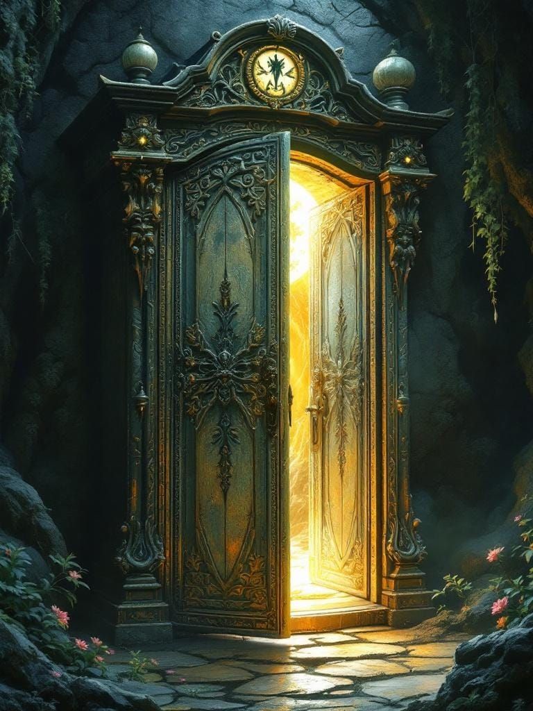 Mystical Wardrobe Portal to Another World
